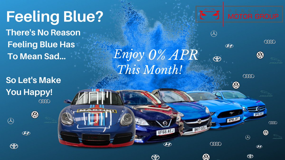 💙 Feeling Blue? 💙 

Winter is setting in, and some of you might feel blue... ❄️ 
But there’s no reason blue has to mean sad!
Surely this stunning selection of blue cars with 0% APR will make you happy? 😃 

*Subject to status, T&amp;Cs Apply.
📞 01386570323

#WorcestershireHour