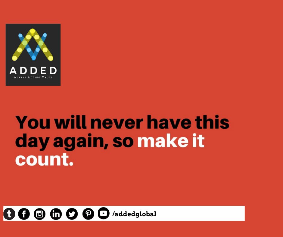 AddedGlobal's tweet photo. “Instead of freaking out about these constraints, embrace them.
Visit Us https://t.co/2370aJj4zP
#addedtech #instagram #successgoals #linkedin #WednesdayMotivation #WednesdayWisdom #WednesdayVibes #WednesdayThoughts https://t.co/p7cOlQBrs0