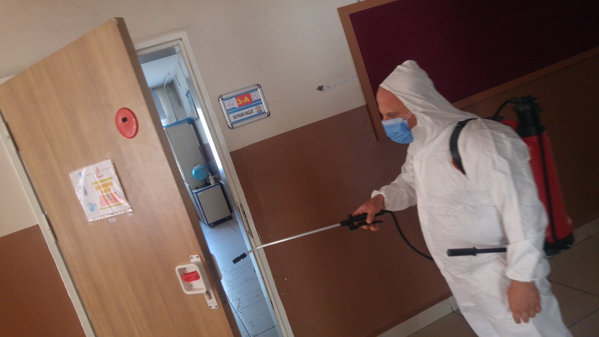 Carsamba gunleri klasik dip kose ilaclama ve dezenfektelerimizi de tamamladik.