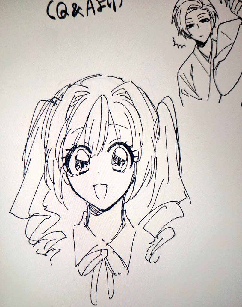 フォロワーに75点と言われたうろ覚えありなっち絵(と書きかけの十郎) 