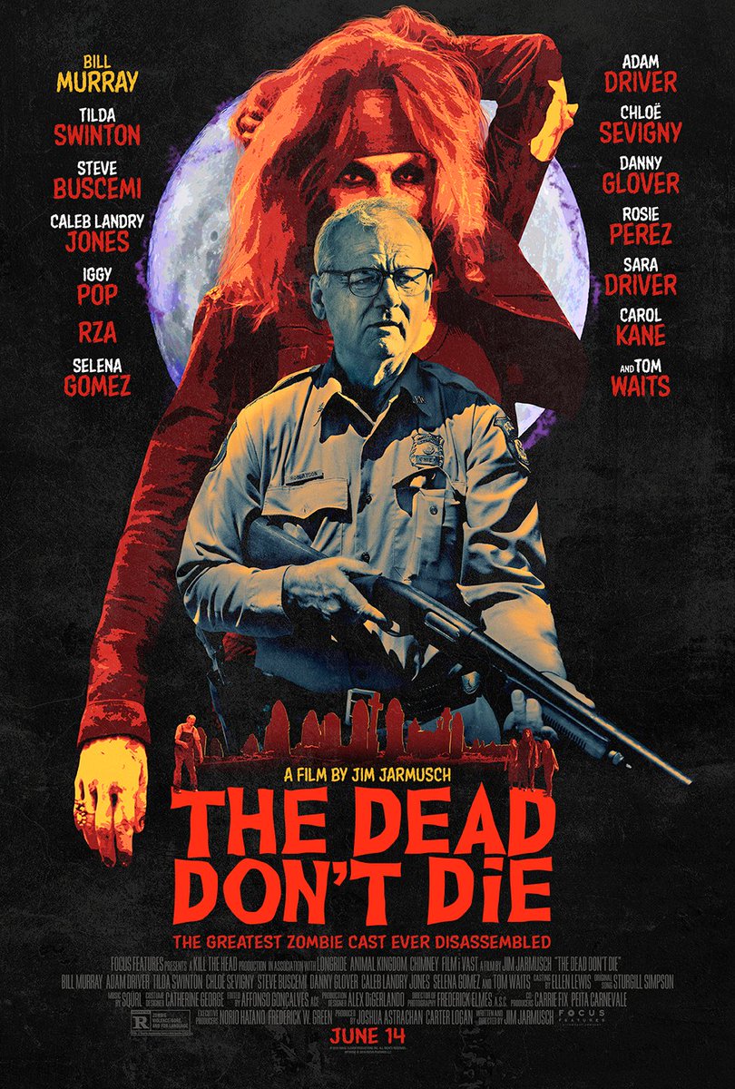 The Dead Don't Die:A little obnoxiously meta at points, but overall feels almost like a zombie movie composed entirely of character actors, that opted out of including any of the heroes.