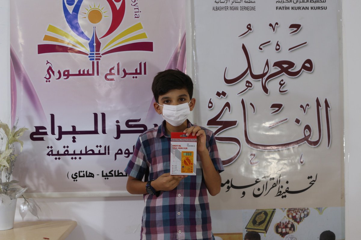 FierflyForSyria's tweet photo. hand over educational resources for #electrical #Sciences Program  to our students in both #Antakya and #refugees #camp inside #Syria 
through it, our students will be able to the practical application of #electrical_circuits

#fireflyinternational #firefly_international https://t.co/tLNsImPLfW