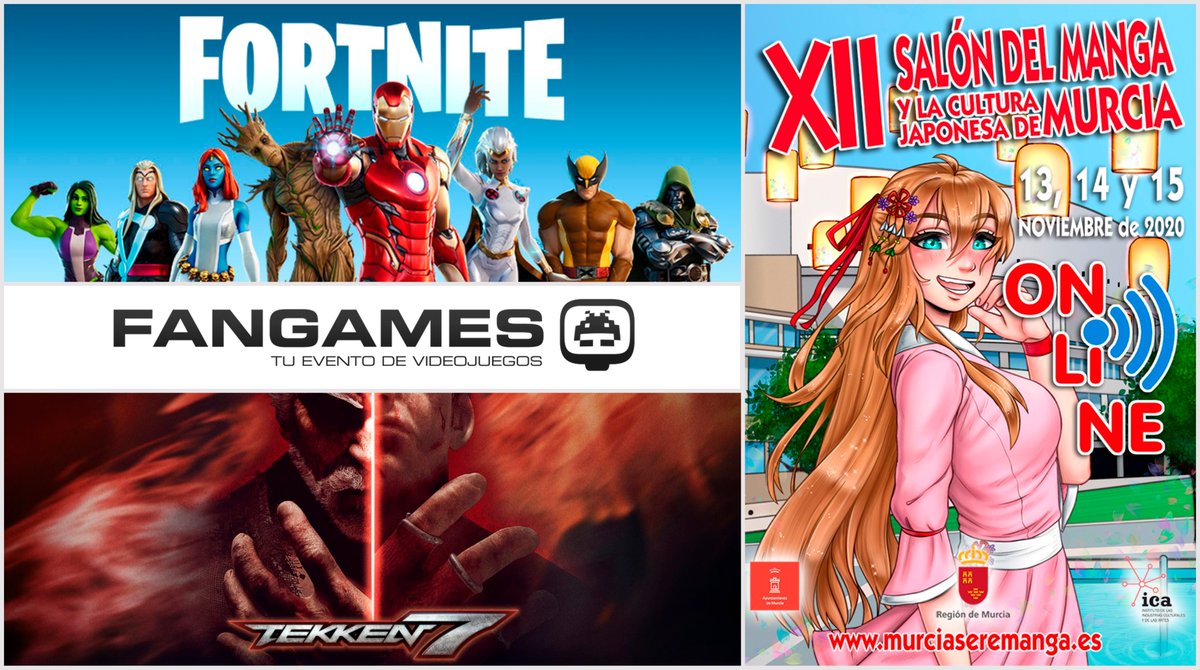 ¡Traemos más info de los premios de los torneos del <a href="/MurciasereManga/">Yomeremango</a> online 2020!

🏆 #Fortnite   -> 50€  -> 13 de noviembre

🏆 #Tekken7  -> 50€  -> 14 de noviembre

📝 Inscripciones gratuitas

🔵100% online