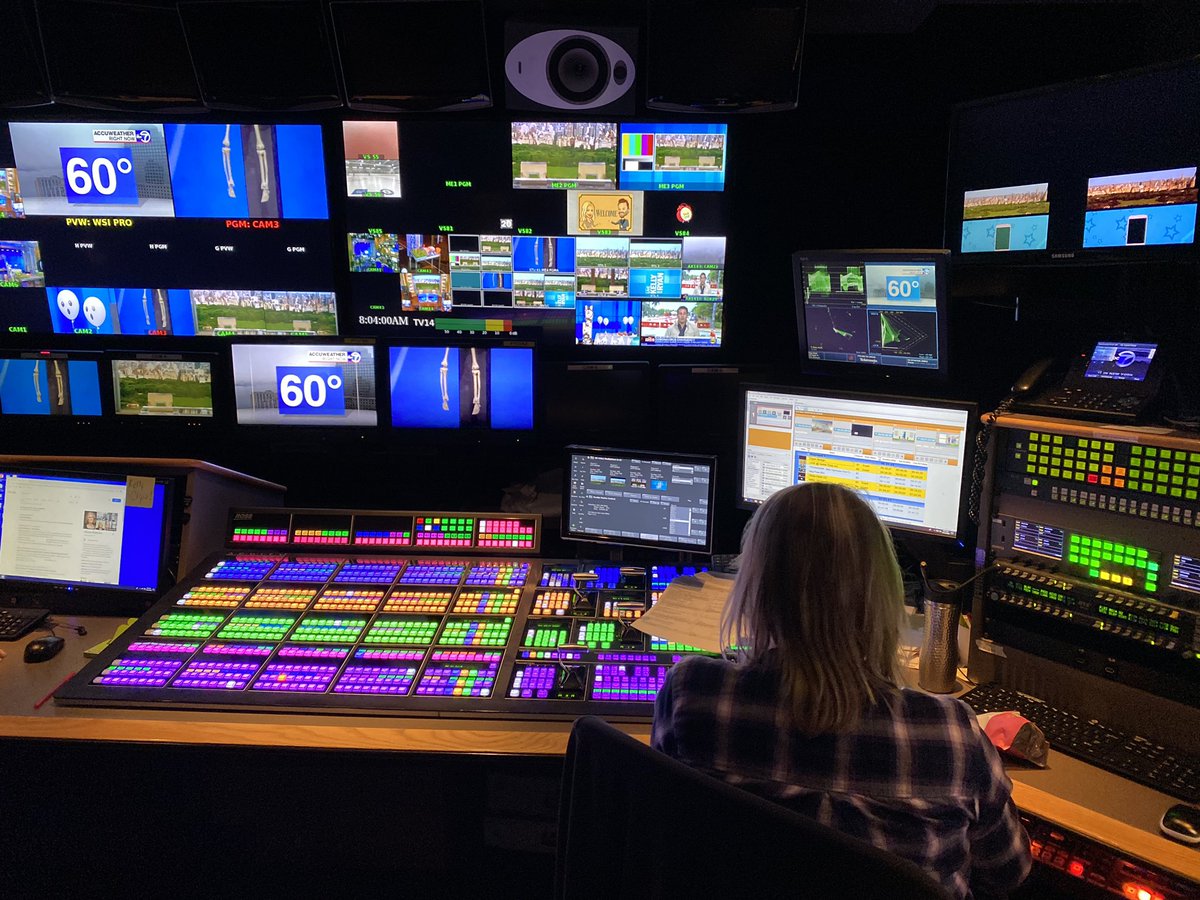 KaLaiWong's tweet photo. End of the line for the week here. #HappyWednesday. #DoubleShow plus #Halloween stuff. That’s my buddy Sheila, she’s got lots of buttons too. See you on #TV. #TVLife #WorkingMoms #WomenInTech #WomenEngineers #MainHustle https://t.co/9lwYtlTBK8