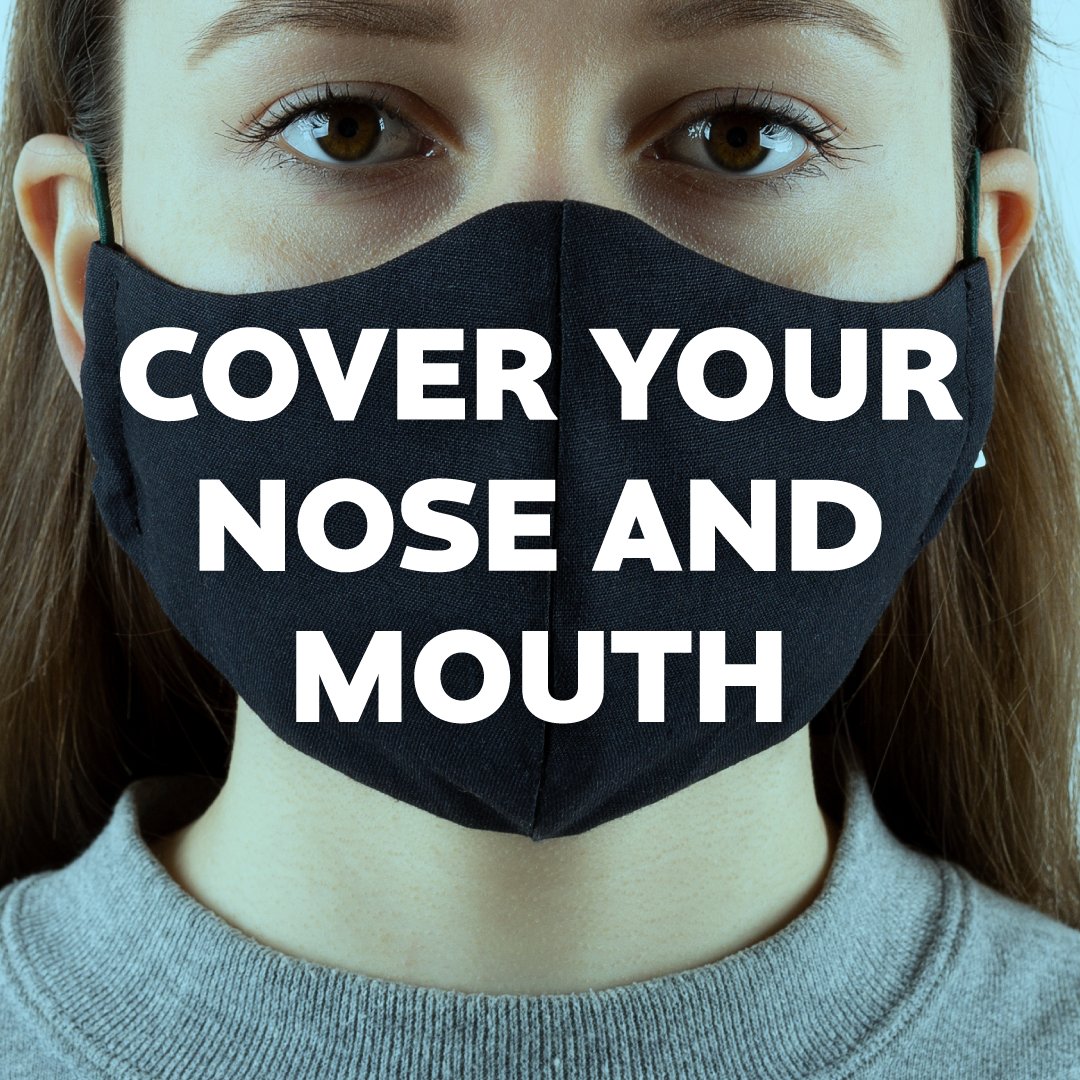😷 Cover your nose and mouth to help protect others. #StayAlertSaveLives https://t.co/fTJ6SZ7Ep9