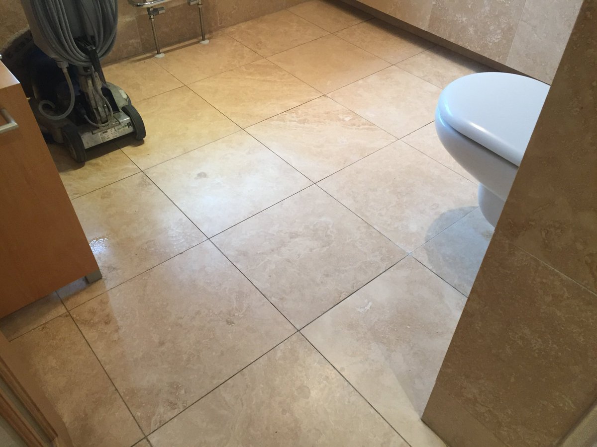 ExecutiveCarpet's tweet photo. Travertine floor restoration https://t.co/A5ALPfKG00