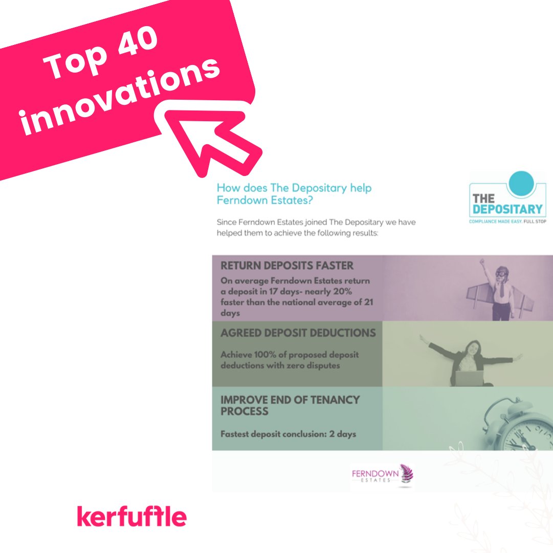 KerfuffleClub's tweet photo. .@The_Depositary featured in the Top 40 Best Estate Agency Supplier Innovations 2020. Find out more about their innovation and exclusive deal https://t.co/y6Rvr8RLolπ
#kerfuffleit #EAMASTERS #EAMASTERS2020 #AWARDS #propertyindustry https://t.co/qjpoK25EHv