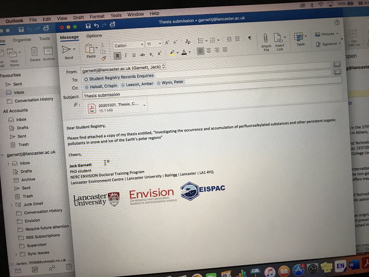 JackGarnett07's tweet photo. Just spent 4 years writing an email..... ๐ง๐๐๐บ๐ฝ๐จโ๐ฌ.... #LancsUniLEC #ENVISIONDTP #CAO_EISPAC https://t.co/UeKYZcPmE6