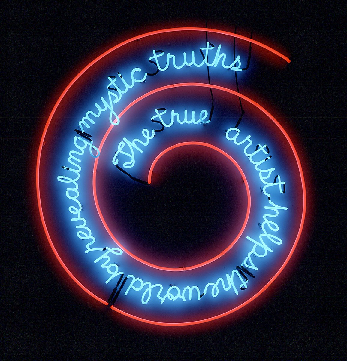 Tate's tweet photo. ‘In art school I thought art was something I would learn how to do, and then I'd do it. I soon realised it wasn’t going to work like that...I would have to start over every day &amp; figure out what art was going to be.’

See Bruce Nauman's art at Tate Modern: https://t.co/QJhn2tbykr https://t.co/tw0btyYJnh