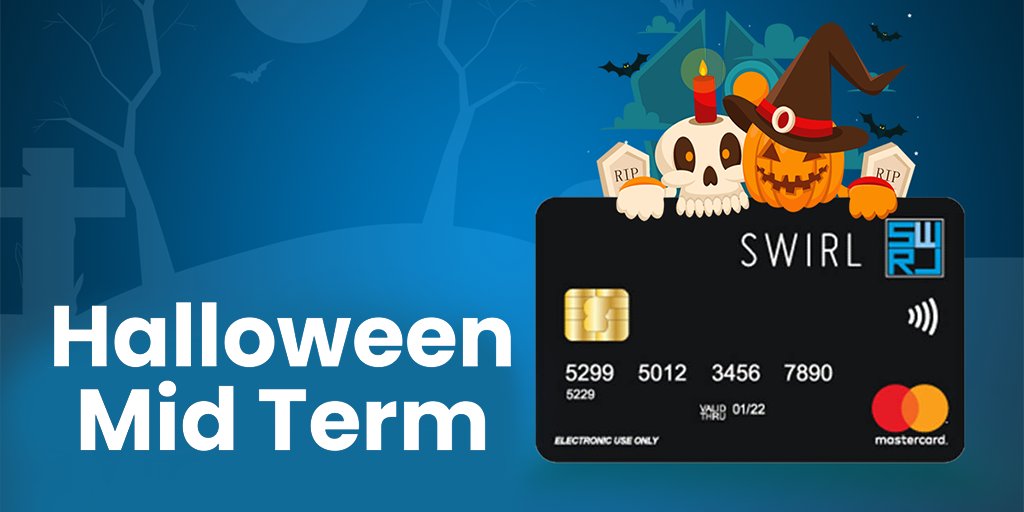 SWIRL_Card's tweet image. Midterm and #Halloween  are almost here !
Need to order your costume, goodies and games to keep the kids entertained ? Why not use SWIRL and make the most of the benefits it has to offer ?
Learn more: bit.ly/3m1rV0S
#swirlprepaidmastercard #secureonlineshopping