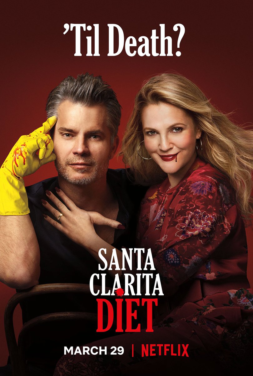 Santa Clarita Diet:Another zombie/revenant/vampire-inspired TV show that was tragically cancelled before it had the chance to say everything it had to, a delightful suburban horror comedy about a loving couple trying to deal with the wife's zombie affliction on the fly