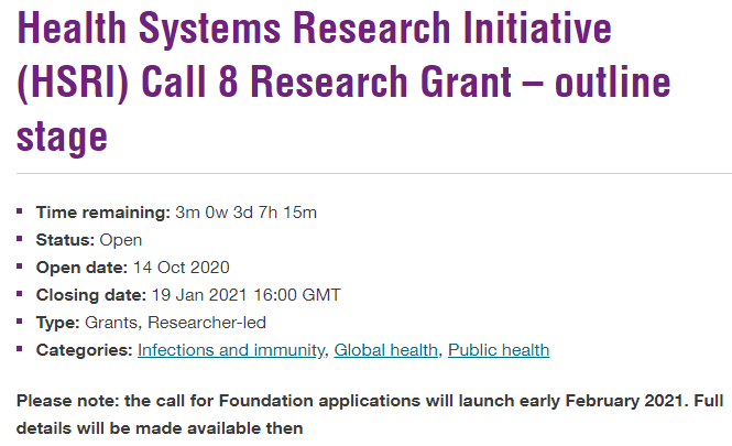 FCDOResearch's tweet photo. 📢The next call of the 'Joint Health Systems Research' Initiative has launched. This Research Grant call funds research to strengthen and improve health systems in low- and middle-income countries.
🔖More info + how to apply:
https://t.co/vZPka5VoBW
@FCDOHealthRes @The_MRC https://t.co/zxr0K0aLqs