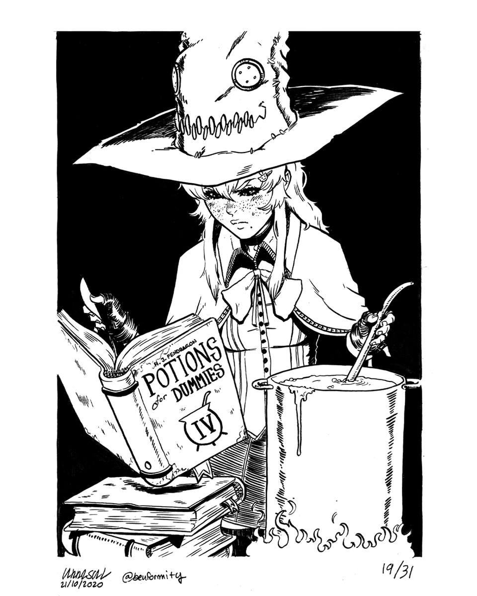 Benformity's tweet photo. Dreams of Ink, day 19: Volume. Crossover with Witchtober.
#art #myart #arte #drawing #traditionalart #dreamsofink #dreamsofink2020 #witchtober #witchtober2020 #inktober #inktober2020 #inktober2020day19 #comicartist #comic https://t.co/0AaZIAEBv7