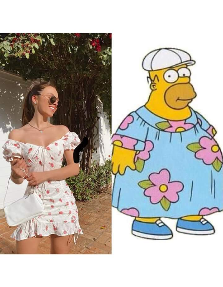 Otras con vestido floreado /// Yo