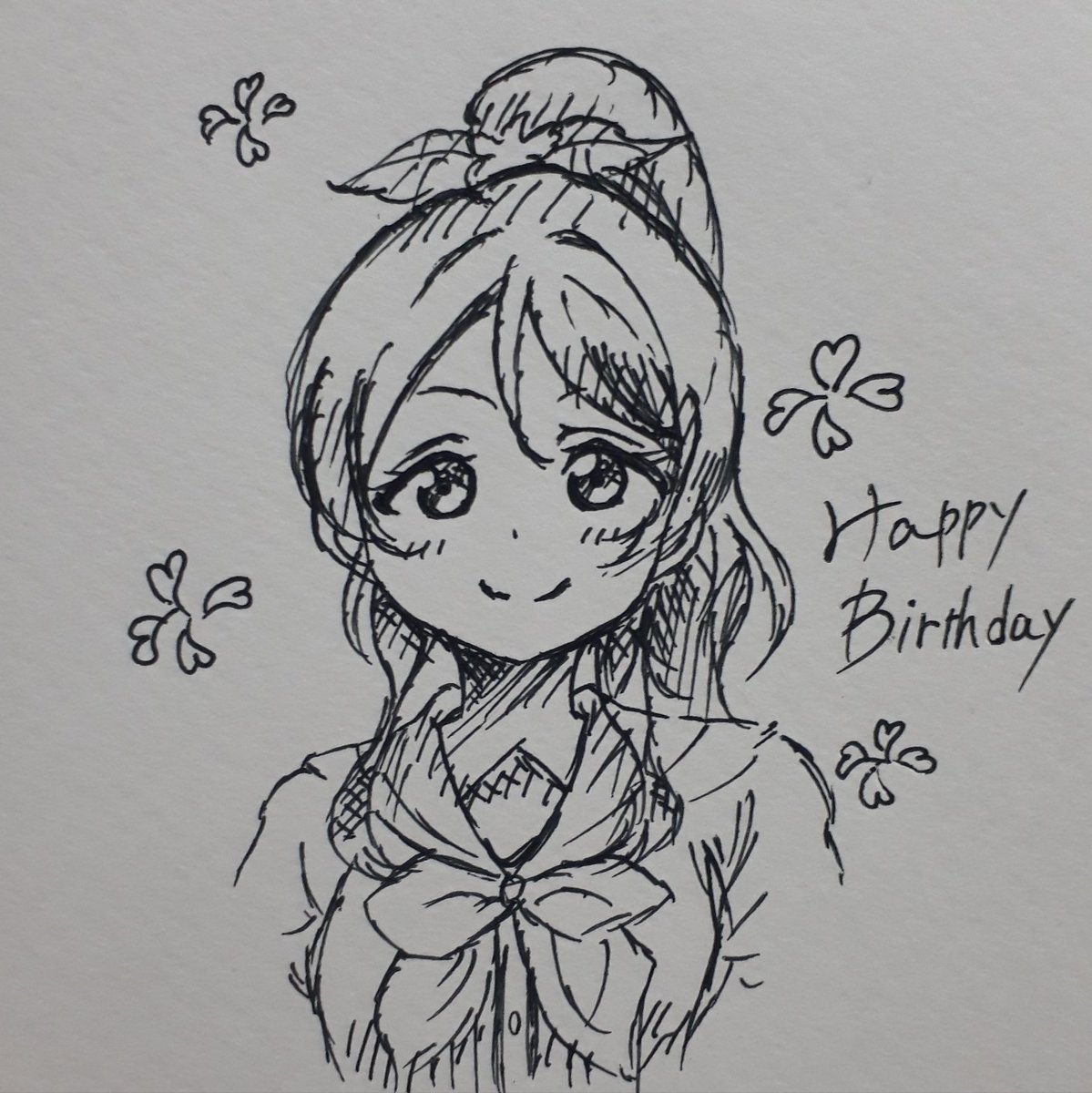 絵里ちゃんHappy Birthday?
絵里ちゃんにとって素敵な1年になります様に?

ギリギリだけど間に合って良かった!?
テスト期間なのでこんな簡単なイラストになっちゃったけど心を込めて描きました!

本当におめでとう??

#絢瀬絵里誕生際2020
#絢瀬絵里生誕祭2020 