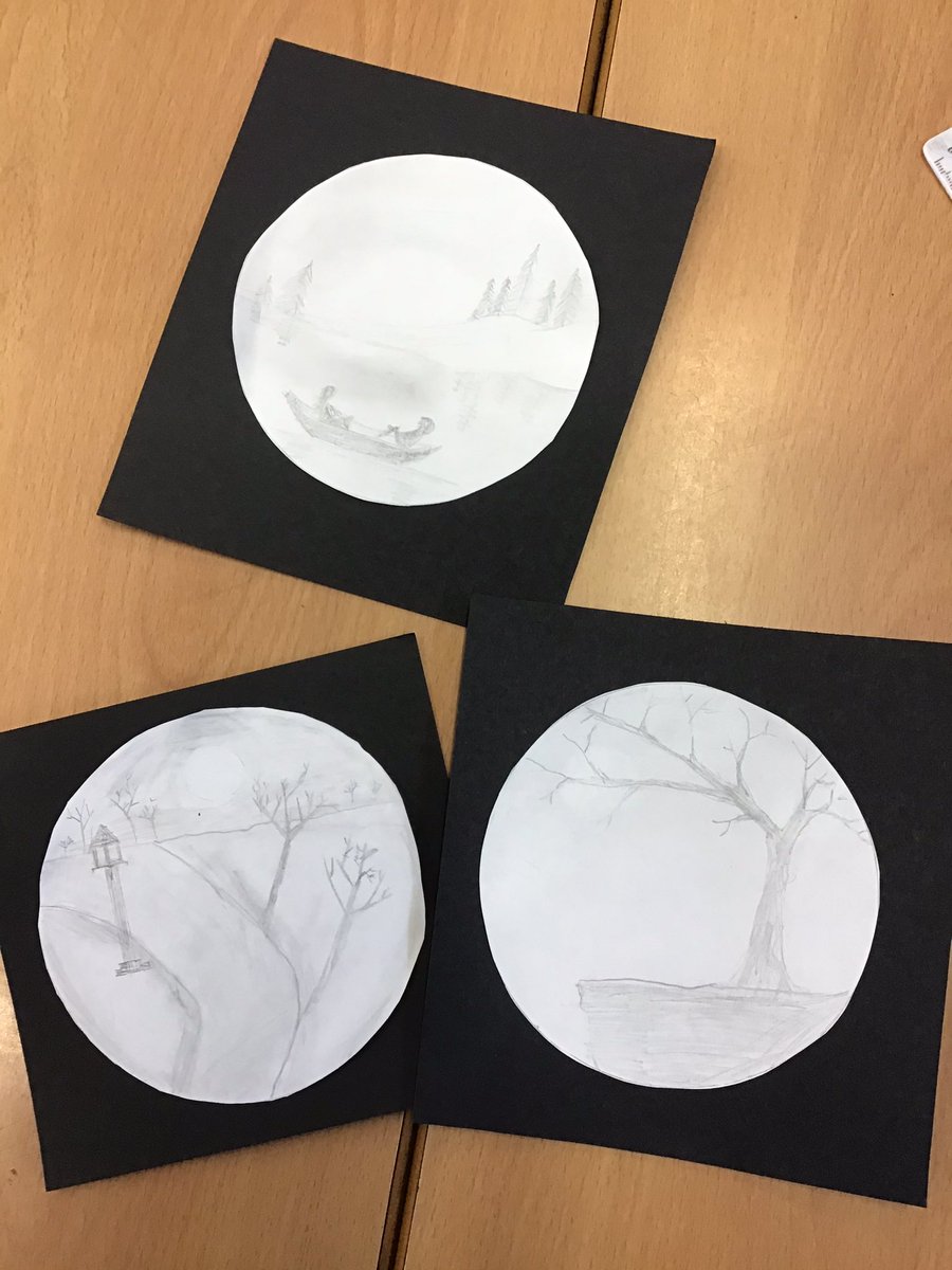 MayflowerSch's tweet photo. The newest teacher in #Riley class, Ibrahim, was teaching us how to sketch settings circles for our suspense stories. We listened carefully as Ibrahim explained how to achieve different pencil effect. #UKS2 #year5 #art #peerledlearning https://t.co/Q9pUJpq4hs