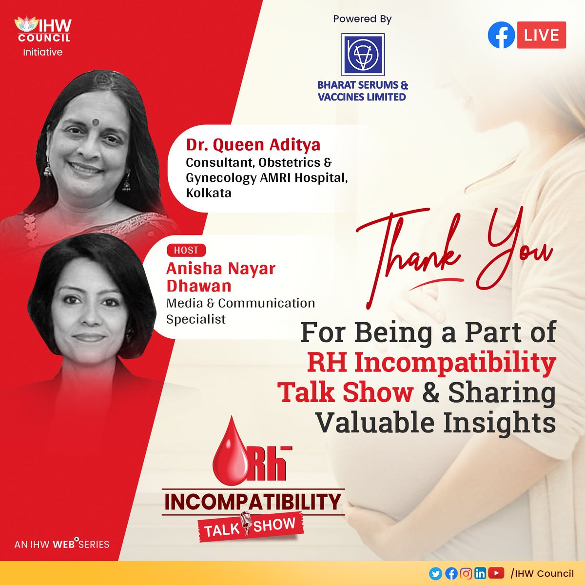 IHWCouncil's tweet image. Thank you for joining and educating people on RH Incompatibility &amp;amp; Isoimmunisation!

👉bit.ly/3dHYIVW

#RhIncompatibility #Pregnancy #IHWCouncil
@AMRIHospitals  @AnishaNDhawan