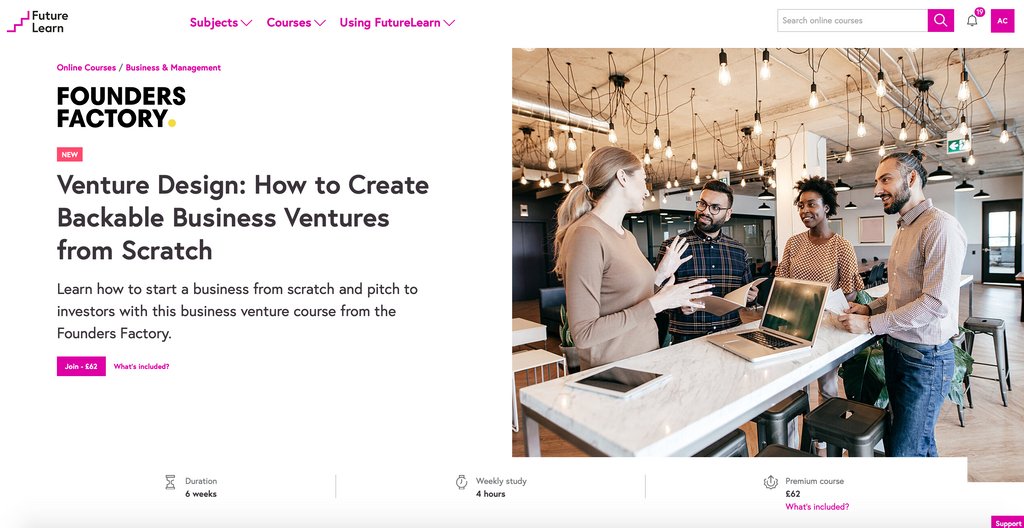 'New course launched to help you create venture backable businesses' - read about our new six-week course with @FutureLearn to help you turn your idea into a business via @FENews https://t.co/2nQM0SQe8y https://t.co/G6k2qVxu8S