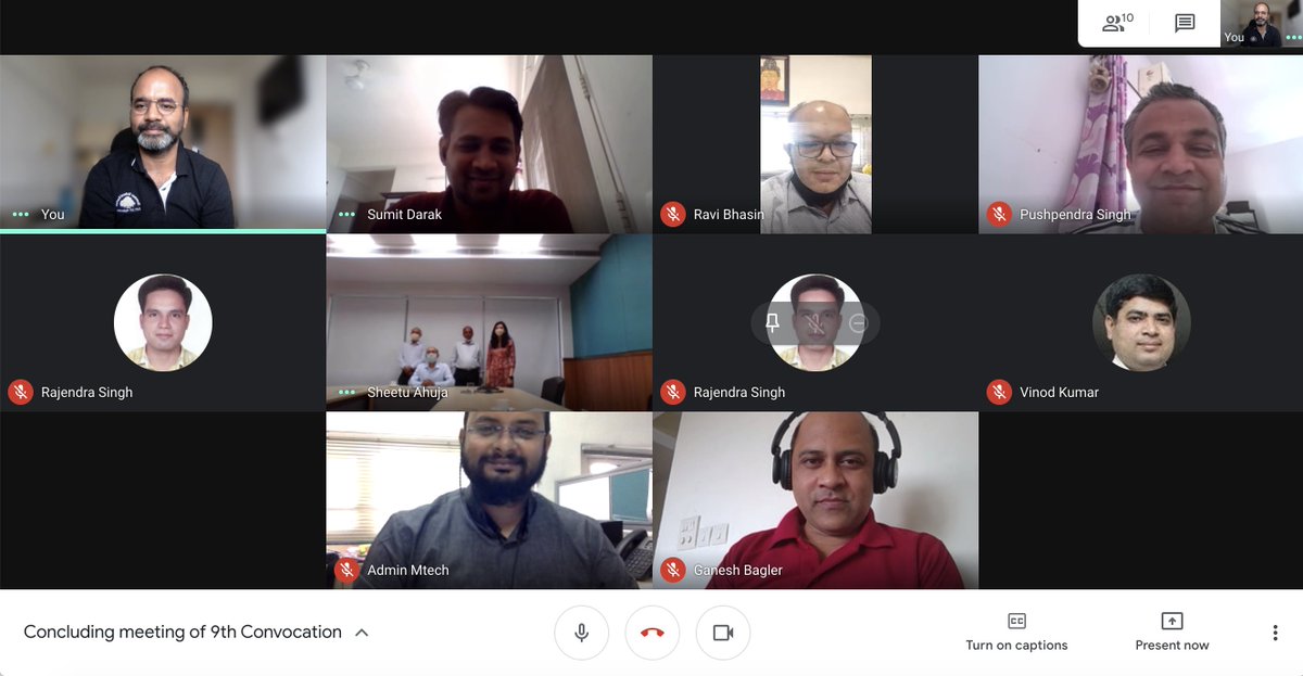 ponguru's tweet photo. Closure meeting of 9th Convocation Committee @IIITDelhi Amazing job by everyone in the Committee!  Full video of the #9thconvocationiiitd  https://t.co/8Jm96tM8uP #ProfGiri #deangiri #CLASSOF2020 https://t.co/nDH0YUjHer