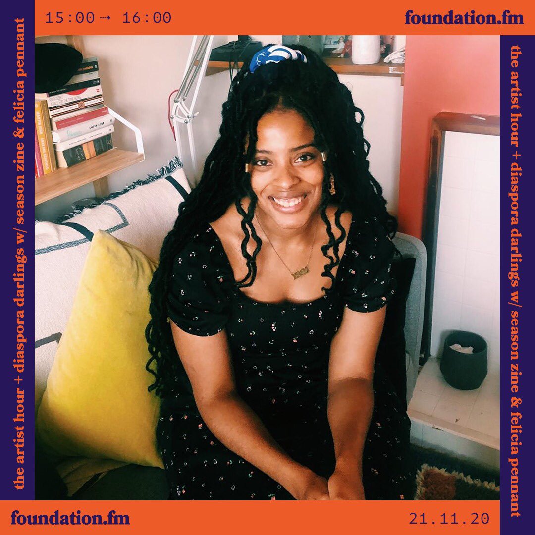 season_zine's tweet photo. Our founder @feliciapennant is taking over the Diaspora Darlings  show on @foundation_fm today! 3-4pm ✨Tune in for @season_zine chat (and a #SEASONissue08 preview), an enlightening chat with MANON founder @jennysimeone and some of Felicia’s fave tracks ❤️🙏🏾🗣⚽️ https://t.co/S8zdeOBKPg