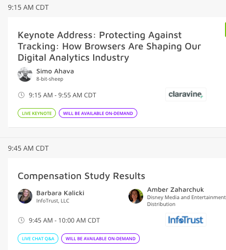 babs76_'s tweet photo. Did you get your ticket for Digital Analytics Association #oneconf20? If not join us for opening keynote by @SimoAhava and then Amber Zaharchuk &amp; I will share the Comp Study Results sponsored by @InfoTrustLLC . Register Now - https://t.co/CM3khXHadY #DigitalMarketing #Analytics https://t.co/IhDlY73MwS