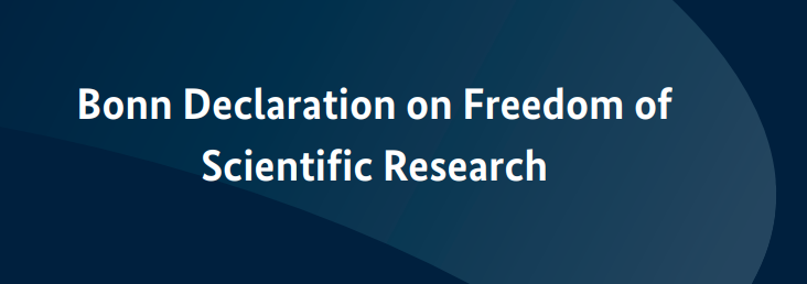 bearore's tweet photo. The Bonn Declaration on Freedom of Scientific Research adopted yesterday under the auspices of @EU2020DE is important as it provides a clear push against increasing violations of academic freedom and institutional autonomy, also in Europe. Full text 👉 https://t.co/wDhDoCd06e https://t.co/PpPkxwUDtx
