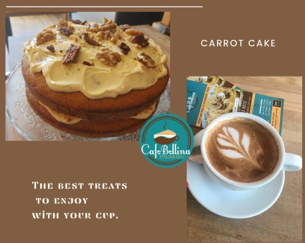 cafebellina's tweet photo. Happy ๐ Wednesday โ๏ธ
๐ฅฐYou will love this incredibly moist and delicious carrot cake recipe ๐ฅ with cream cheese frosting.
๐The best treat to enjoy with your โ๏ธ cup ๐
.
.
.
#leithcafe #edinburghcafes https://t.co/h7JZMhUWxT