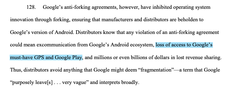 The complaint consistently argues that Google should develop and give away products for free, and that if it does not, it is acting anticompetitively. This is not a workable model of how businesses should operate.