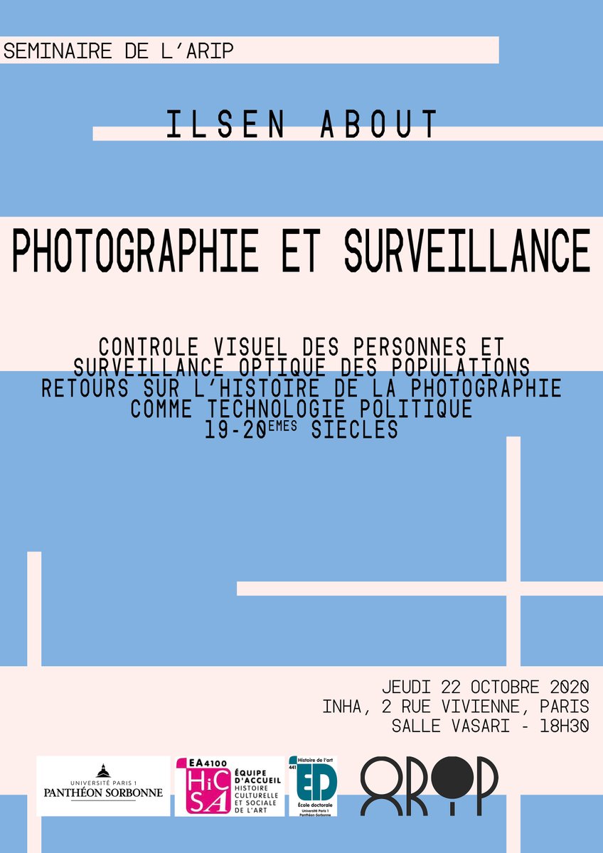 ARIP_photo's tweet photo. Rendez-vous demain pour la séance inaugurale du séminaire de l'ARIP.
Nous serons présentes dès 18h15 pour répondre à vos questions sur les activités de l’association. 
À demain! https://t.co/lR2msm3CR6