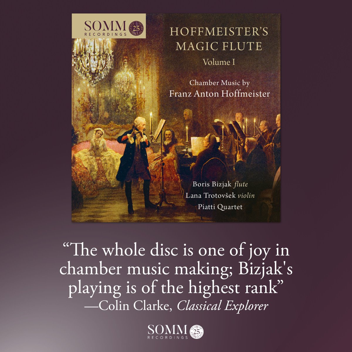 SOMM RECORDINGS (@sommrecordings) on Twitter photo “The whole disc is one of joy in chamber music making… playing is of the highest rank” — <a href="/Cageian/">Colin Clarke</a> <a href="/ClassicalExplo1/">Classical Explorer</a> somm-recordings.com/?p=12896#revie…
<a href="/BorisBizjak/">Boris Bizjak</a> <a href="/LanaTrotovsek/">Lana Trotovsek</a> <a href="/PiattiQuartet/">Piatti Quartet</a> #HoffmeisterMagicFlute “The whole disc is one of joy in chamber music making… playing is of the highest rank” — <a href="/Cageian/">Colin Clarke</a> <a href="/ClassicalExplo1/">Classical Explorer</a> somm-recordings.com/?p=12896#revie…
<a href="/BorisBizjak/">Boris Bizjak</a> <a href="/LanaTrotovsek/">Lana Trotovsek</a> <a href="/PiattiQuartet/">Piatti Quartet</a> #HoffmeisterMagicFlute