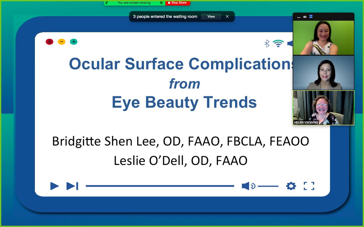 Drs Shen Lee and O'Dell enjoyed presenting their lecture for @aaopt 

@DrBridgitte on #OcularAesthetics: visionoptique.com/ocular-aesthet…

Dr. O'Dell's #dryeyediva blog: dryeyediva.com/blog

#optometry #AAOptometry 
#dryeye #TFOSDEWSII