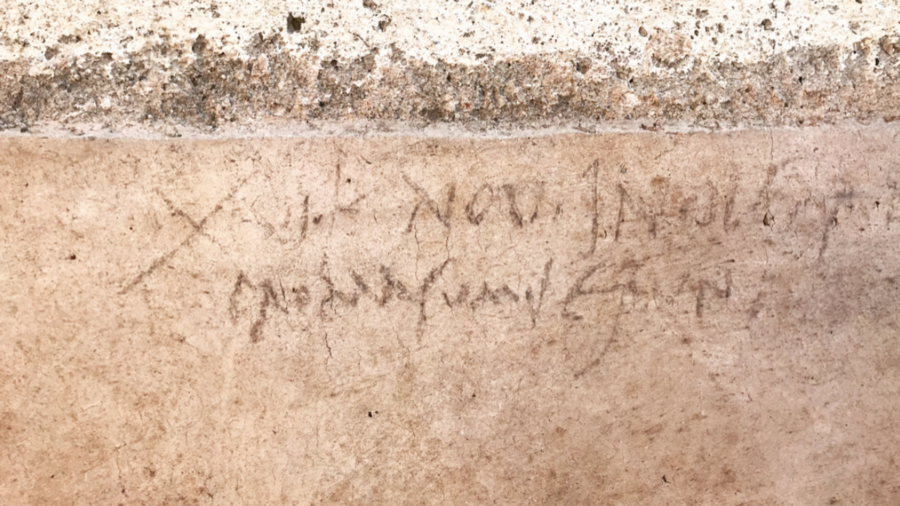 In the basilica: "O walls, you have held up so much tedious graffiti that I am amazed you have not already collapsed in ruin."This one is brilliant!