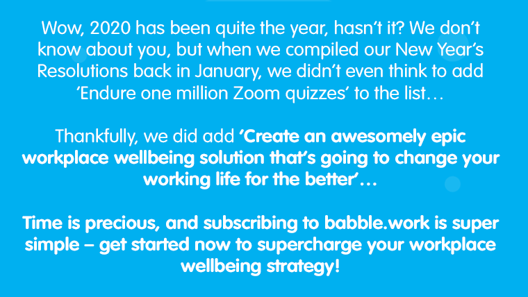 babblework's tweet image. It’s time to take your workplace wellbeing strategy to new heights...subscribe for free at babble.work 

#wellbeing #business #wellness #strategy #HRtool