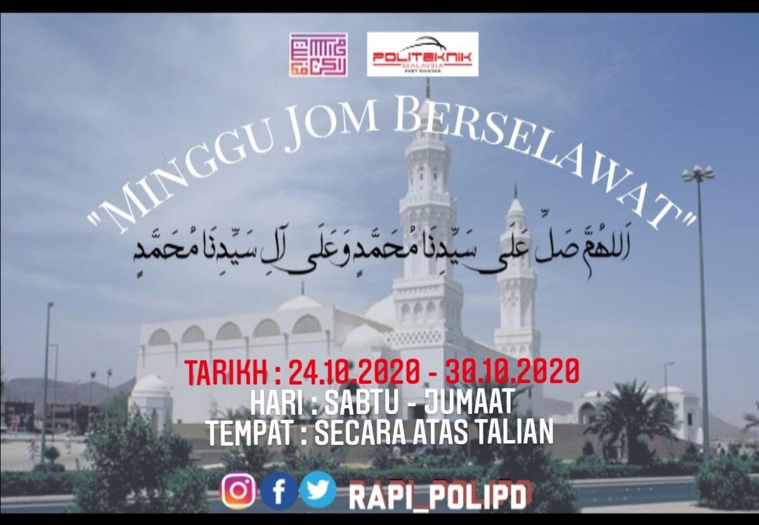 RaPI_PoliPD's tweet photo. ٱلسَّلَامُ عَلَيْكُمْ وَرَحْمَةُ ٱللَّٰهِ وَبَرَكَاتُهُ ✨

Sudahkah anda berselawat?

اَللهُمَّ صَلِّ عَلَى سَيِّدِنَا مُحَمَّدٍ وَعَلَى آلِ سَيِّدِنَا مُحَمَّدٍ 💚

Rabiul'Awal merupakan bulan kelahiran Nabi besar junjungan kita Baginda Nabi Muhammad S.A.W 🥰 https://t.co/JKnGJ8fKva