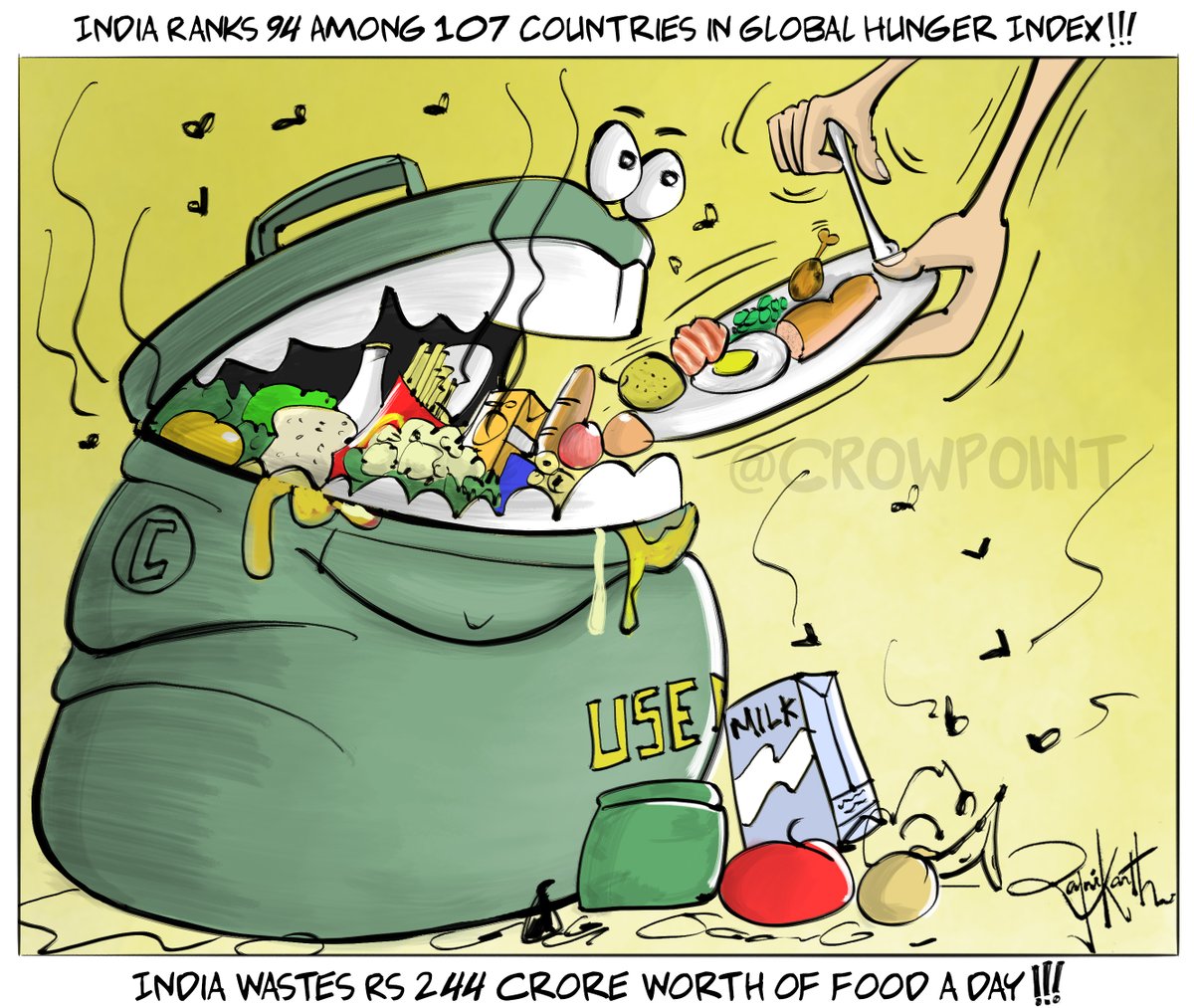 Crowpoint's tweet image. #HungerIndex2020  #worldhunger #India #hunger  #food  #foodwastage #Malnutrition #BJP #Congress  #Modi  #AmitShah