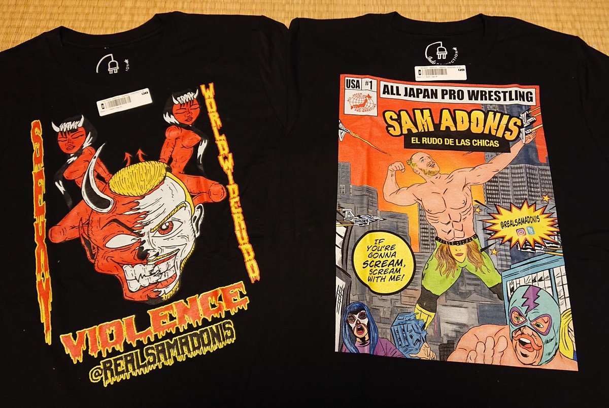 k_clm470's tweet image. It arrived from the United States of America today!!
サム アドニス選手、また日本での試合を観られる日を楽しみに待ってます！その時は直接、ご本人からグッズを買いたいです。#SamAdonis
#ajpw