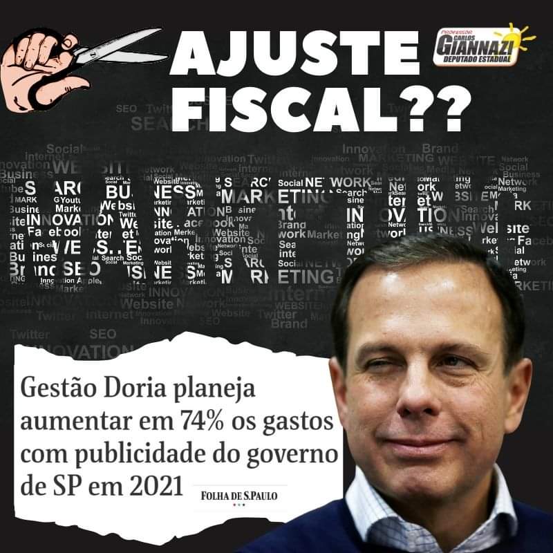 carlosgiannazi's tweet photo. 🤥#DORIA MARKETEIRO
🤢 Entenderam o desespero para aprovar o #PL529, confiscar aposentadorias e pensões e cortar mais de R$ 800Mi na saúde em plena pandemia?
💰 Se preparando para turbinar sua imagem para 2022, Doria aumentou em 74% as verbas destinadas para publicidade ⤵️⤵️ https://t.co/1aPKe5obyv