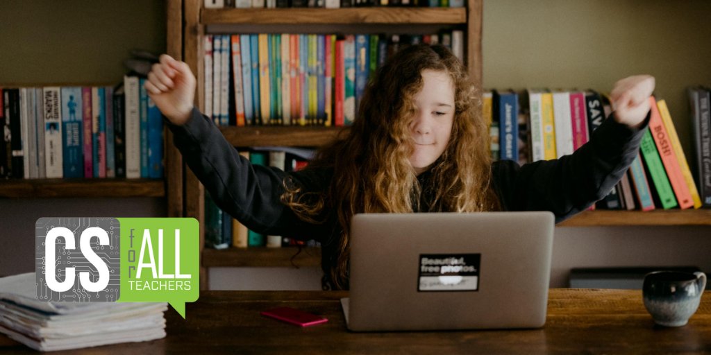 CSforAllTchrs's tweet photo. Tomorrow at 7 pm ET is your chance to hear directly from #compsci students on what #distancelearning strategies have worked best for them! This is too cool to miss. https://t.co/rd2aQJVKPs https://t.co/JDqxyTKqpr