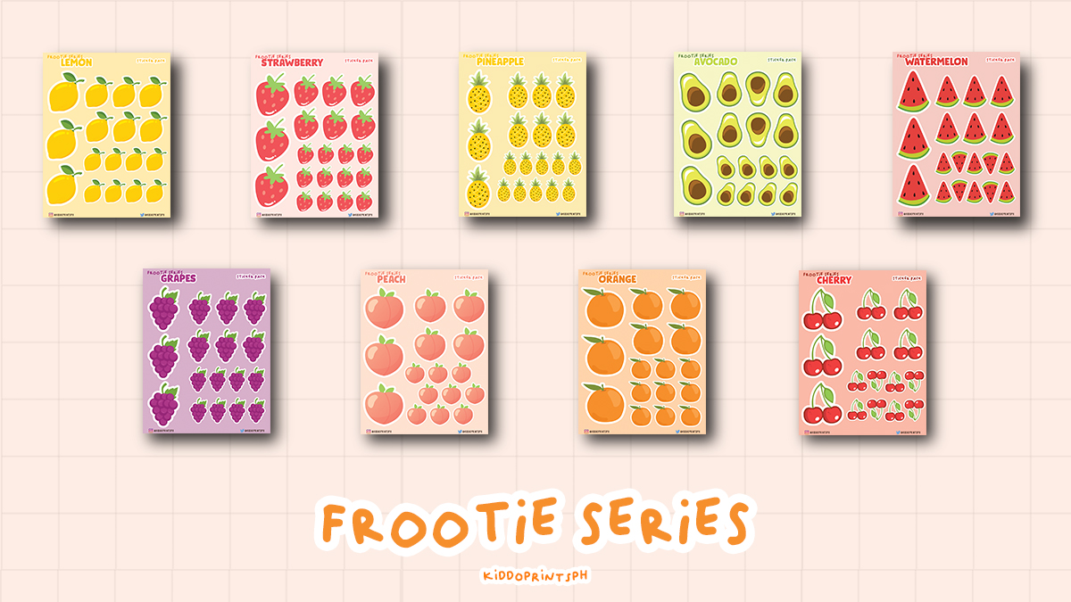 Frootie-patootie stickers coming soon! 

#KiddoPrintsPH #JournalStickers #FrootieSeries