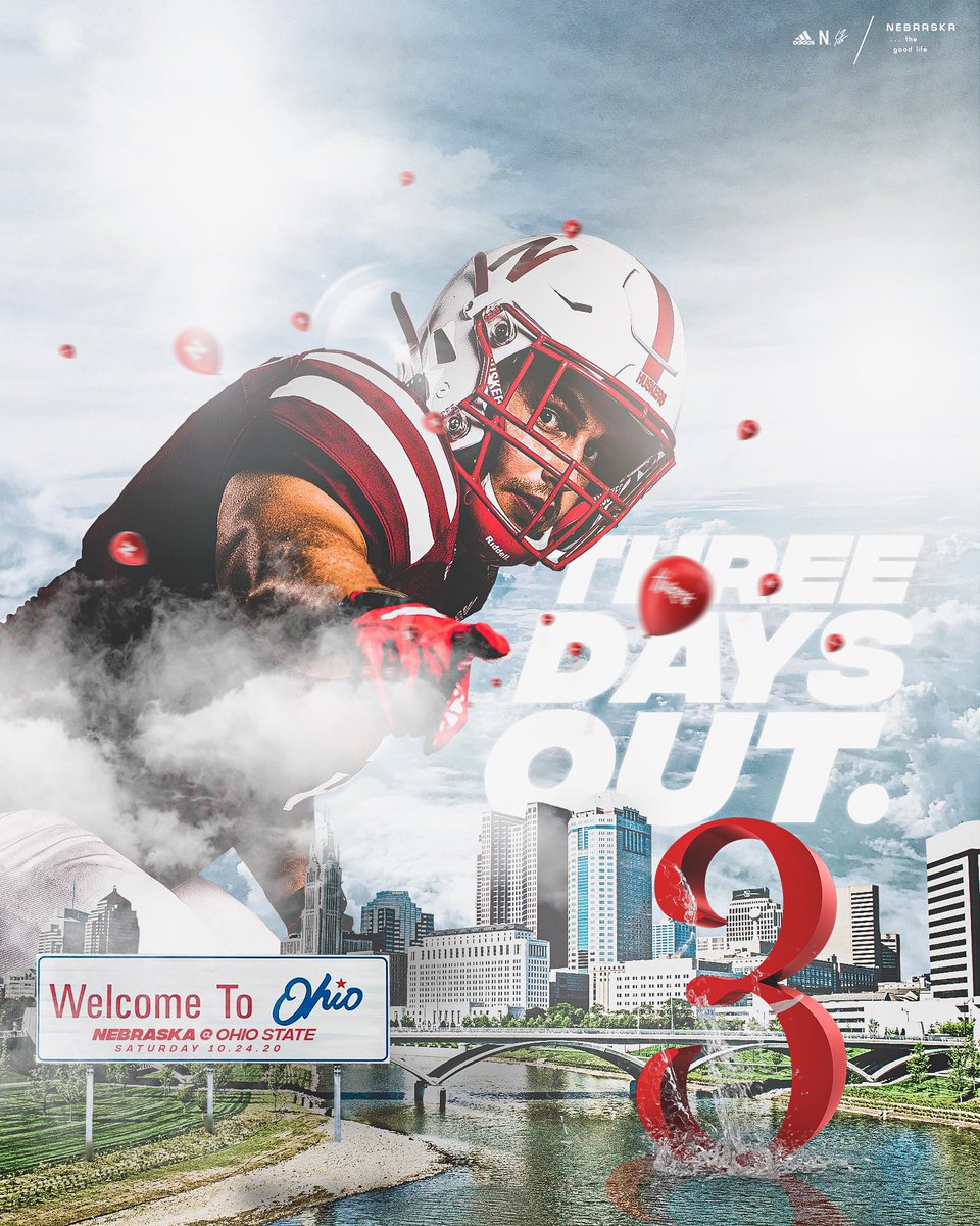 HuskerFootball's tweet photo. 3 DAYS OUT 🎈🙏🏼
#Thegoodlife https://t.co/N4kBYzwrsF