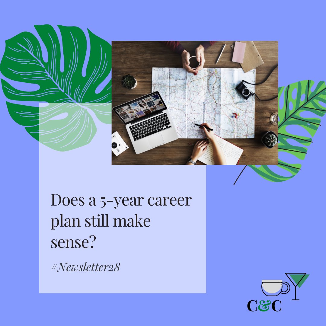 CoffeesCocktail's tweet photo. How many times have you been asked this question: “Where do you see yourself in 5 years?” Is there a right answer? 2020 has definitely taught us to be prepared for the unexpected. So the question is: 5-year career plan, YES or NO?
More info in our #newsletter 📨 https://t.co/IfQJQhxAUK