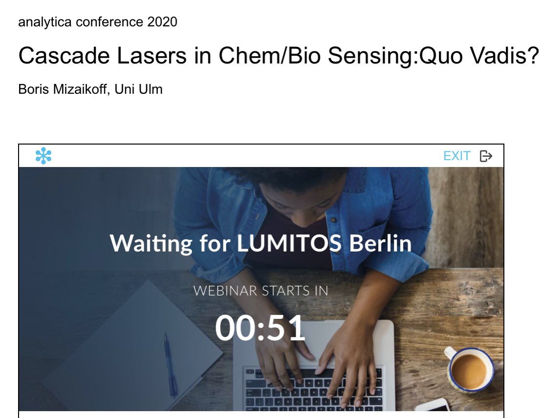 EngelhrC's tweet image. After the coffee break, Boris Mizaikoff kicks off our third and final DAAS session ⁦@analyticaFair⁩ #analytica2020 ⁦@GDCh_aktuell⁩ ⁦