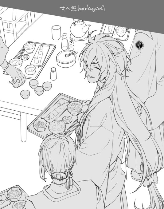 進捗～☀️線画ができました 