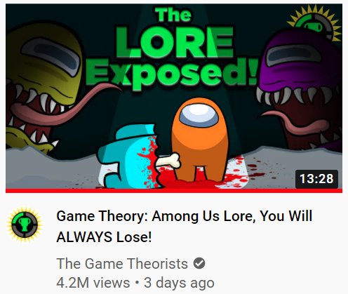 CinfullyUnique's tweet photo. @AOC you said you are always interested in the lore of a game? Then you definitely need to check out MatPat's Game Theory video all about the Among Us lore! He explains it all.
https://t.co/T3i7TdgAQi

@MatPatGT #aoctwitch  #GameTheory #AOC  #AOConTwitch #AmongUs https://t.co/fOJdnunXWy
