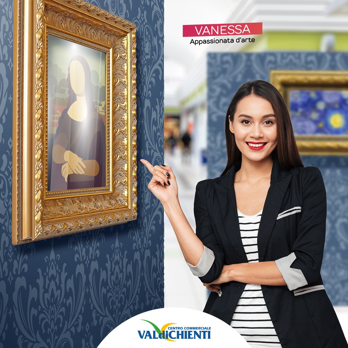 valdichienti's tweet photo. E se la Gioconda ti raccontasse la sua storia? 😱
In Galleria ti aspetta Art Revolution - il museo dei quadri parlanti! 👂🖼
I personaggi rappresentati nelle opere più famose ti racconteranno tante curiosità su chi li ha dipinti.👨‍🎨

📣 Ti aspettiamo dal 24 ottobre al 7 novembre! https://t.co/E2lG8HHPki
