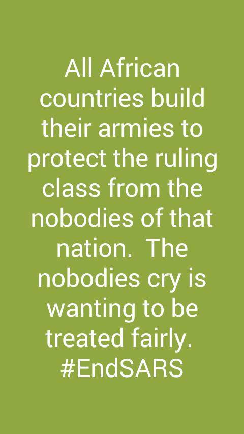 IiiKened's tweet photo. @Nigeria 
#EndBadGoveranceInNigeria 
#EndSarsNow 
#EndSAR https://t.co/50cixlwbfe