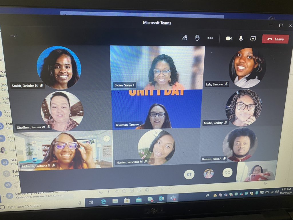 latraylnichole's tweet image. I got a chance to kick my morning off with my MS counselor friends! Thank you for all that you do to create a world without bullying! Thank you for your commitment to continue to push this work forward! #weseeyou #gcsunity #gcsunite #unityday2020 #bullyprevention @GCS_SEL_Office