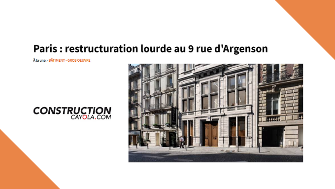[📑 Lu dans <a href="/ConstructionCay/">Construction Cayola</a>]
"#Paris : restructuration lourde au 9 rue d'Argenson"
#FRaynouard #immobilier #realestate
🔽🔽🔽
bit.ly/34WeNDg