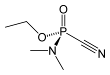 Sarin proved to be too difficult to manufacture. Soman was not just difficult but too expensive. But the first military nerve agent, Tabun, could be mass produced