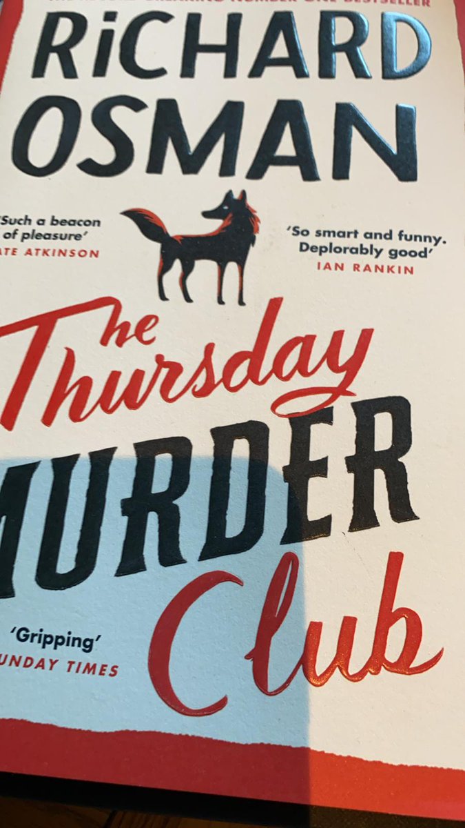 Had our first book club meeting last night and thoroughly enjoyed sharing our favourite books! Following <a href="/sarajcox/">sara cox💙</a>'s recommendation on #BetweenTheCovers we have chosen <a href="/richardosman/">Richard Osman</a>'s 'The Thursday Night Murder Club' as our first group read! #WellbeingAtWork <a href="/BBCTwo/">BBC Two</a>